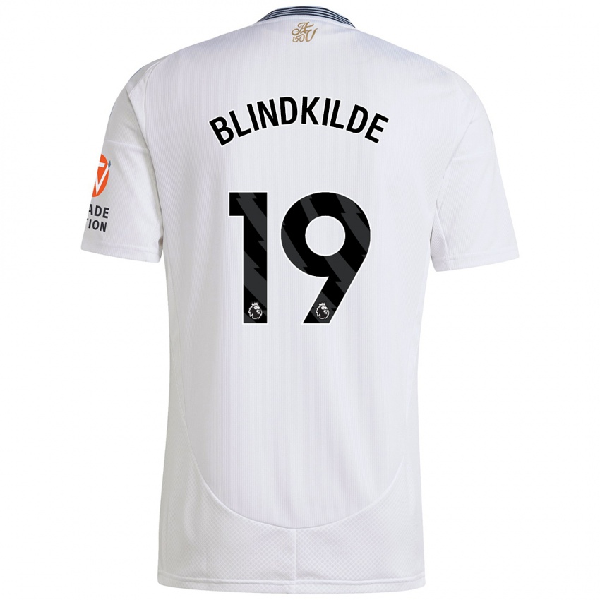 Kinderen Laura Blindkilde #19 Wit Uitshirt Uittenue 2024/25 T-Shirt