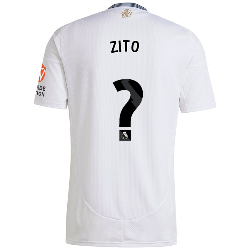 Kinderen Patrick Zito #0 Wit Uitshirt Uittenue 2024/25 T-Shirt