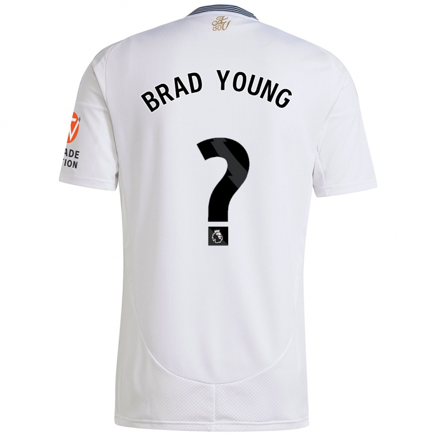 Kinderen Brad Young #0 Wit Uitshirt Uittenue 2024/25 T-Shirt