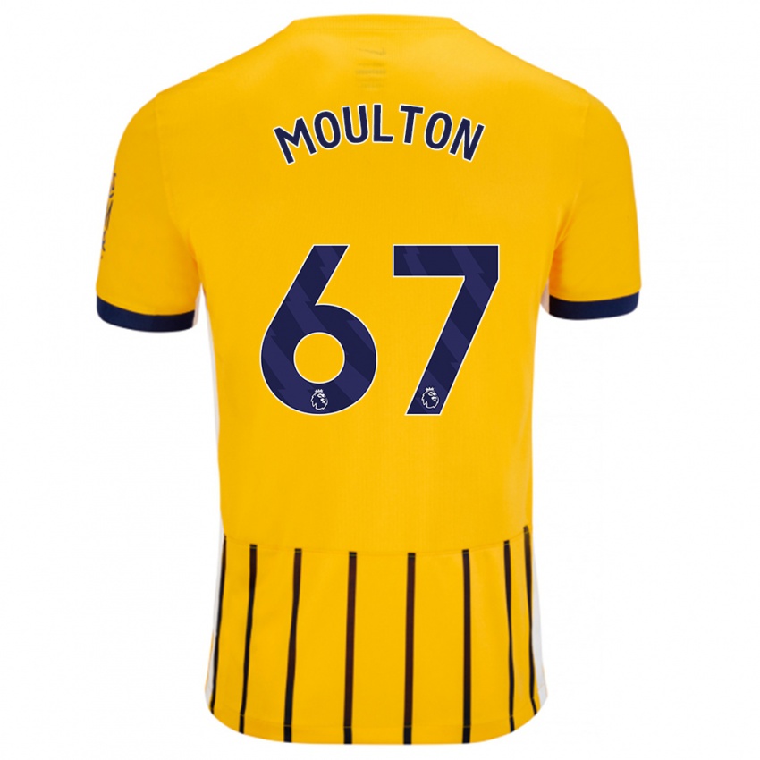 Kinderen Remeiro Moulton #67 Goud Blauw Krijtstrepen Uitshirt Uittenue 2024/25 T-Shirt