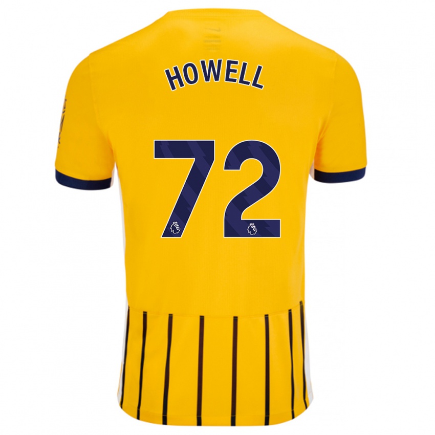 Kinderen Harry Howell #72 Goud Blauw Krijtstrepen Uitshirt Uittenue 2024/25 T-Shirt