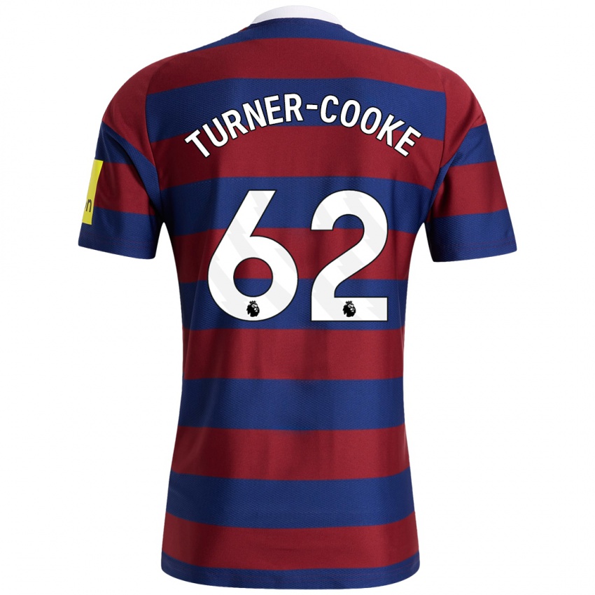 Kinderen Jay Turner-Cooke #62 Bordeauxrood Marineblauw Uitshirt Uittenue 2024/25 T-Shirt