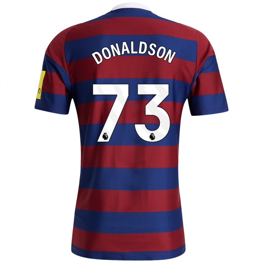 Kinderen Josh Donaldson #73 Bordeauxrood Marineblauw Uitshirt Uittenue 2024/25 T-Shirt