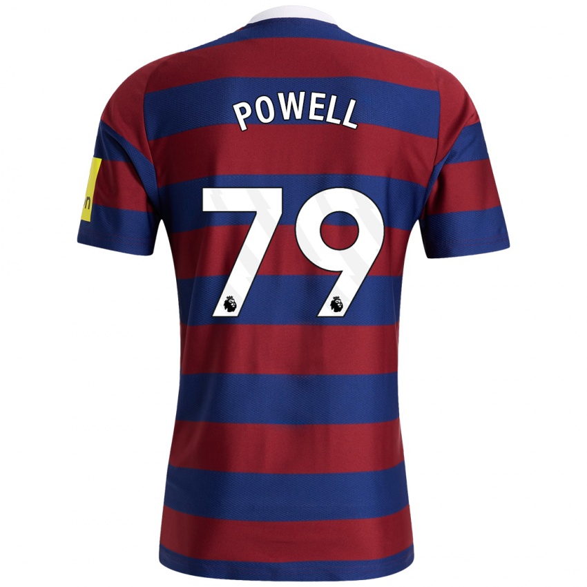 Kinderen Rory Powell #79 Bordeauxrood Marineblauw Uitshirt Uittenue 2024/25 T-Shirt