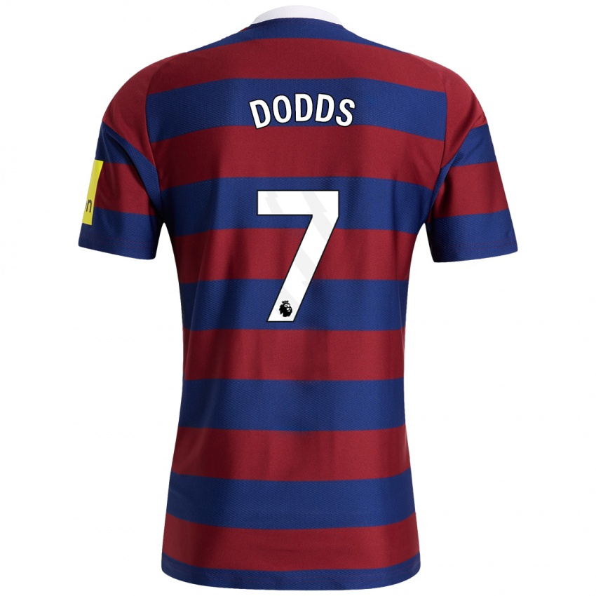 Kinderen Tyler Dodds #7 Bordeauxrood Marineblauw Uitshirt Uittenue 2024/25 T-Shirt