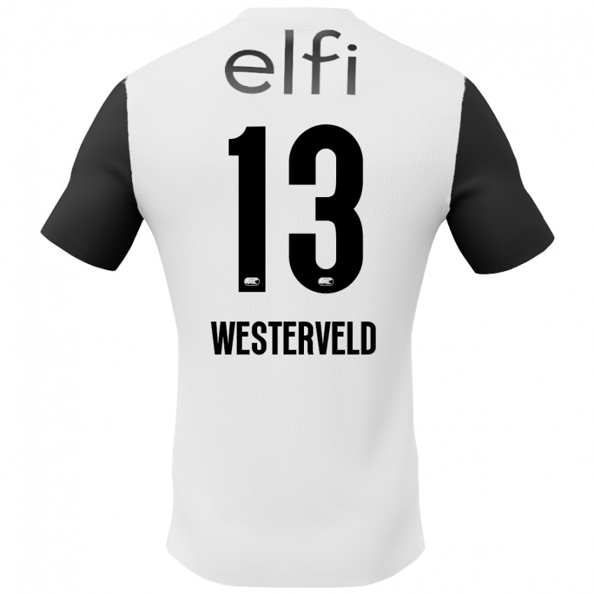 Kinderen Sem Westerveld #13 Wit Zwart Uitshirt Uittenue 2024/25 T-Shirt