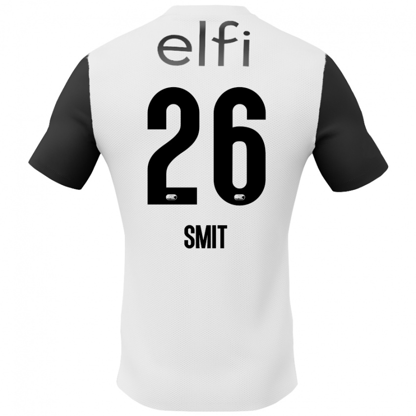 Kinderen Kees Smit #26 Wit Zwart Uitshirt Uittenue 2024/25 T-Shirt