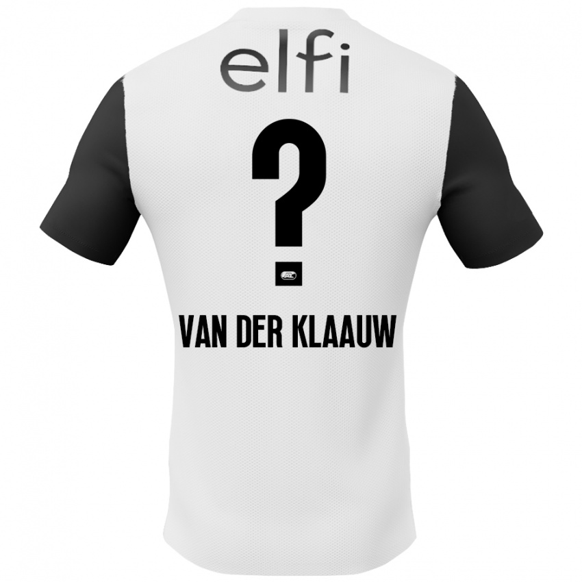 Kinderen Deacon Van Der Klaauw #0 Wit Zwart Uitshirt Uittenue 2024/25 T-Shirt