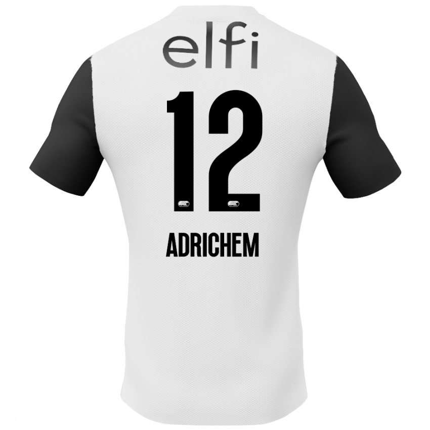 Kinderen Mees Adrichem #12 Wit Zwart Uitshirt Uittenue 2024/25 T-Shirt