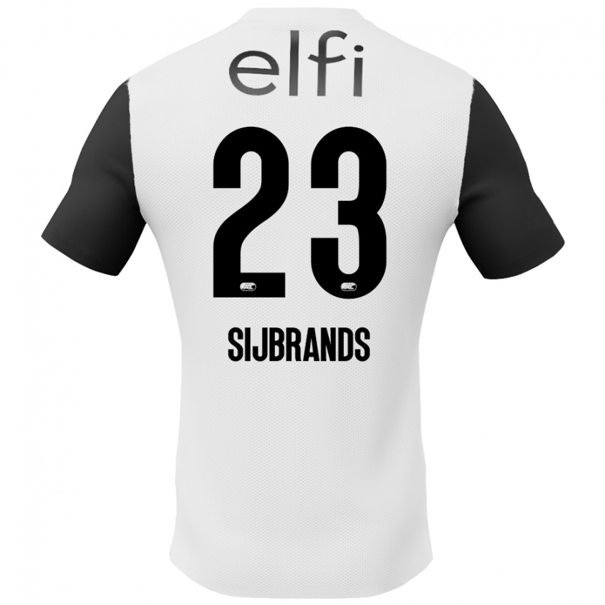 Kinderen Julian Sijbrands #23 Wit Zwart Uitshirt Uittenue 2024/25 T-Shirt