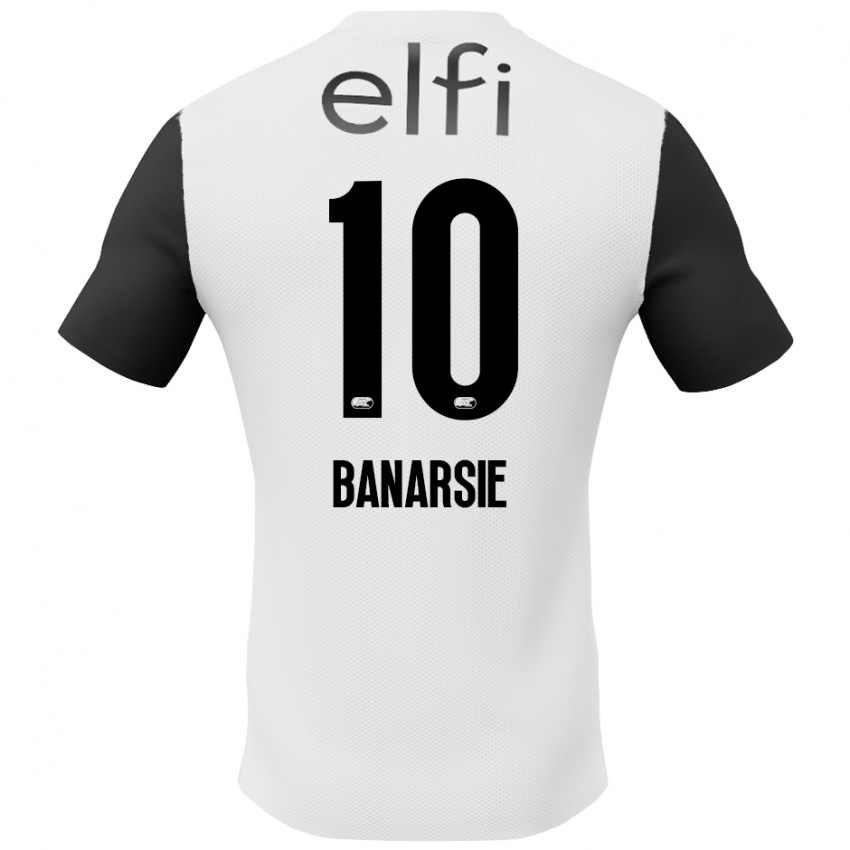 Kinderen Amy Banarsie #10 Wit Zwart Uitshirt Uittenue 2024/25 T-Shirt