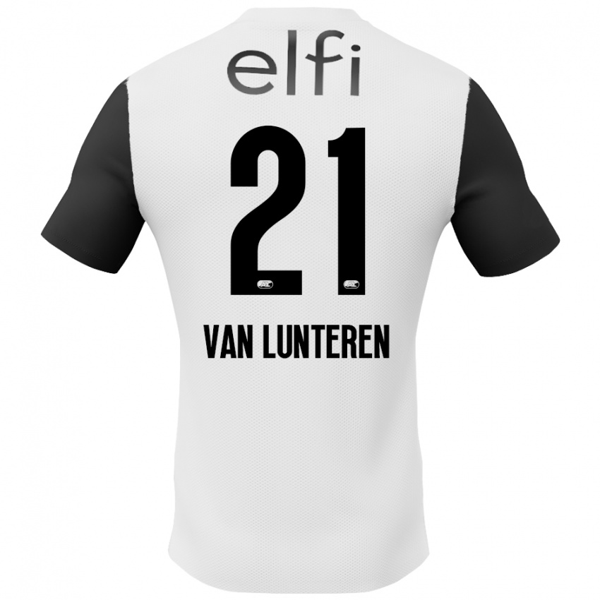 Kinderen Desiree Van Lunteren #21 Wit Zwart Uitshirt Uittenue 2024/25 T-Shirt