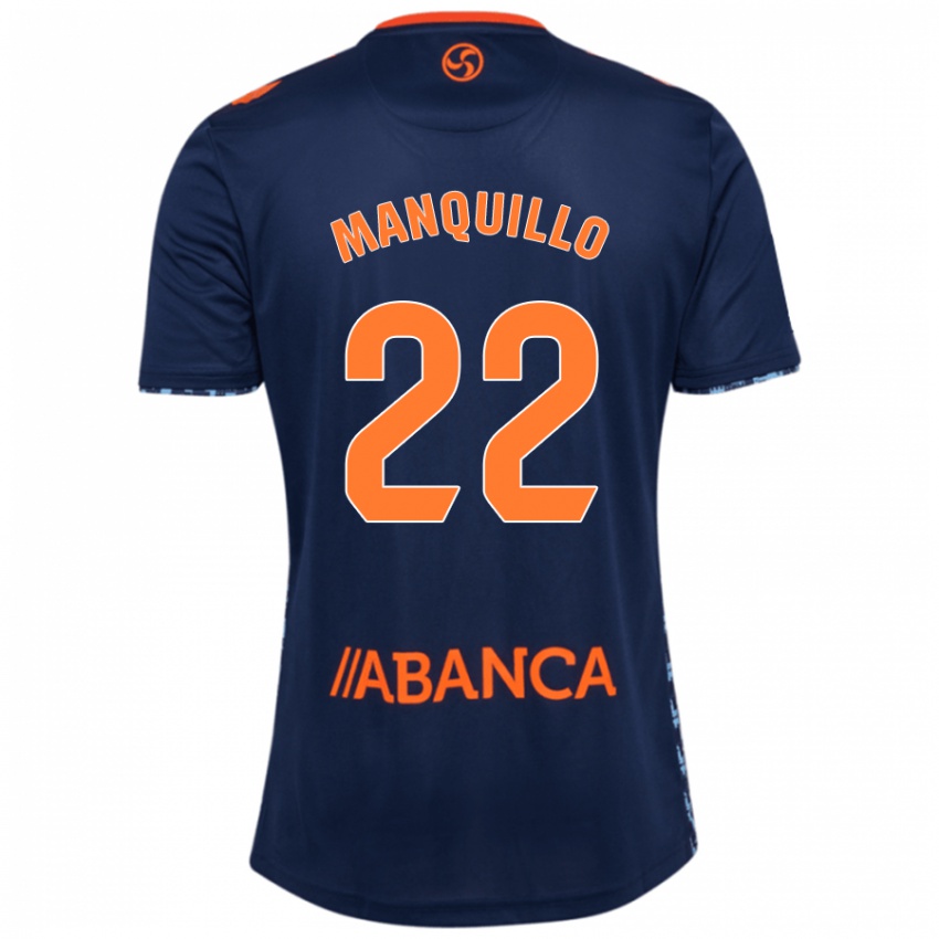 Kinderen Javier Manquillo #22 Marineblauw Uitshirt Uittenue 2024/25 T-Shirt