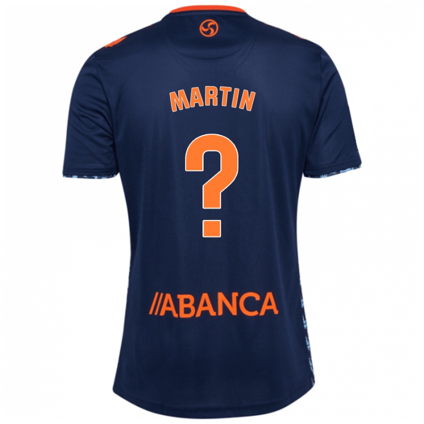 Kinderen Pablo Martín #0 Marineblauw Uitshirt Uittenue 2024/25 T-Shirt