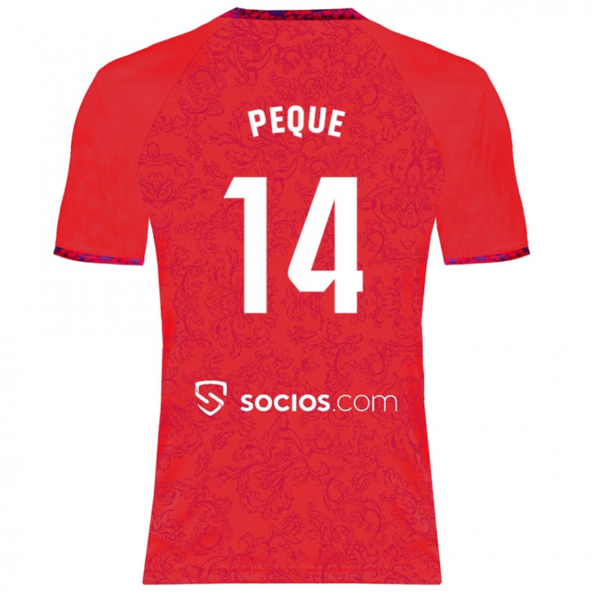 Kinderen Peque Fernández #14 Rood Uitshirt Uittenue 2024/25 T-Shirt