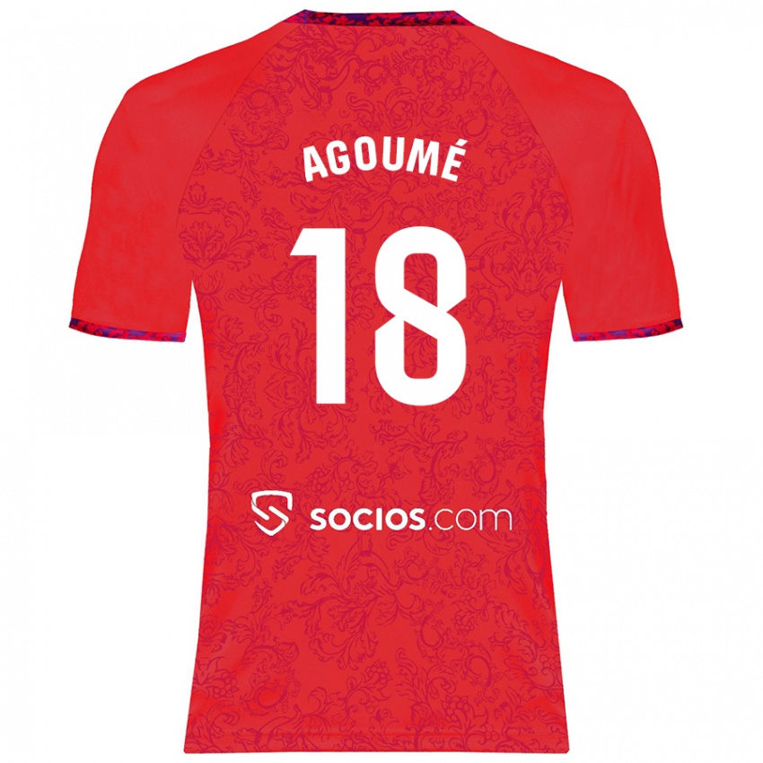 Kinderen Lucien Agoume #18 Rood Uitshirt Uittenue 2024/25 T-Shirt