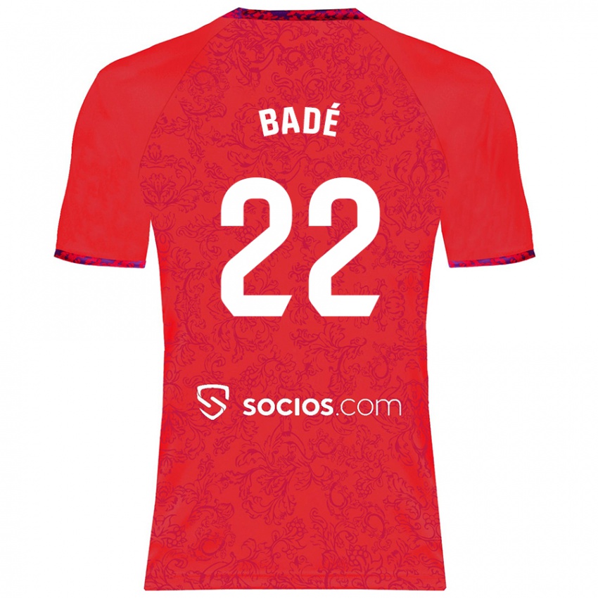 Kinderen Loïc Badé #22 Rood Uitshirt Uittenue 2024/25 T-Shirt