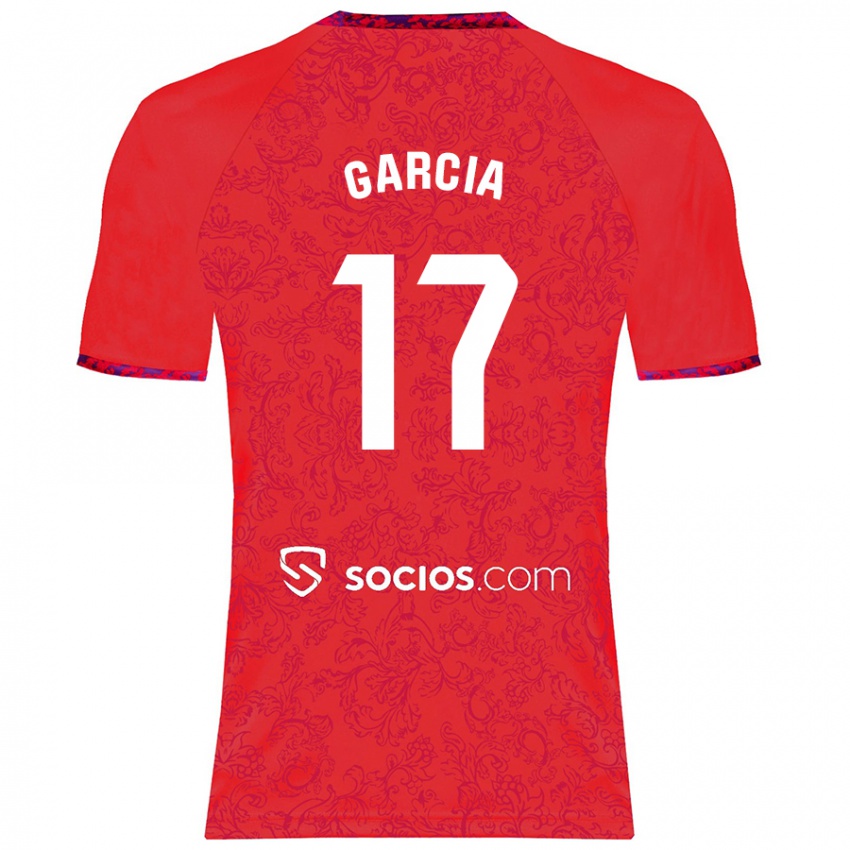 Kinderen Débora García #17 Rood Uitshirt Uittenue 2024/25 T-Shirt