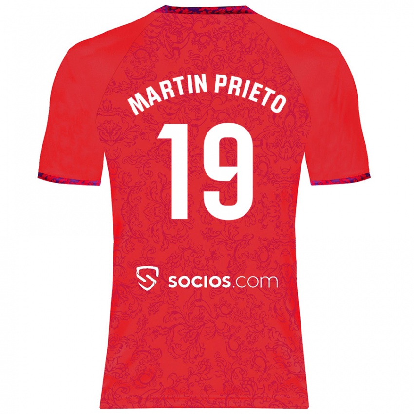 Kinderen Cristina Martín-Prieto Gutiérrez #19 Rood Uitshirt Uittenue 2024/25 T-Shirt