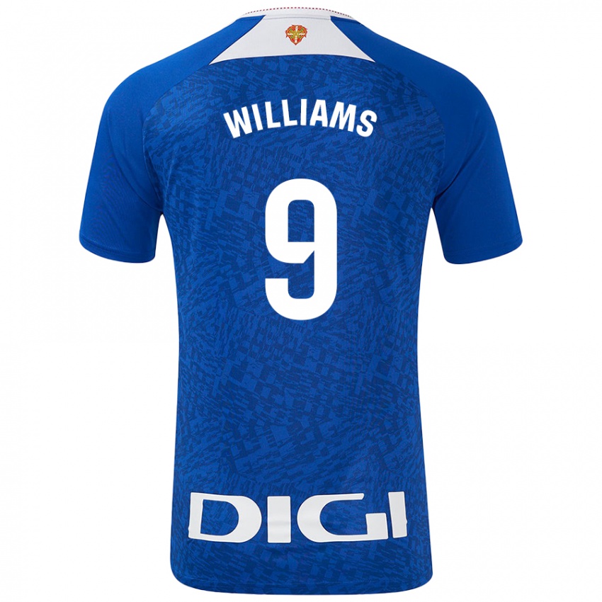 Kinderen Iñaki Williams #9 Koningsblauw Uitshirt Uittenue 2024/25 T-Shirt