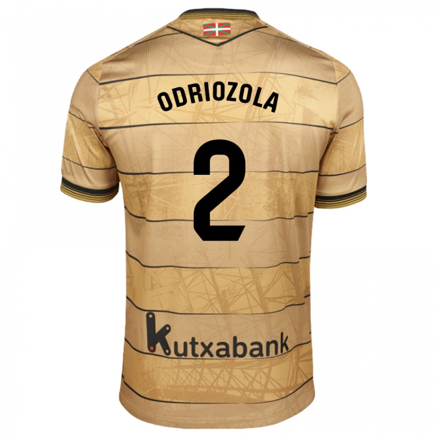 Kinderen Alvaro Odriozola #2 Bruin Uitshirt Uittenue 2024/25 T-Shirt