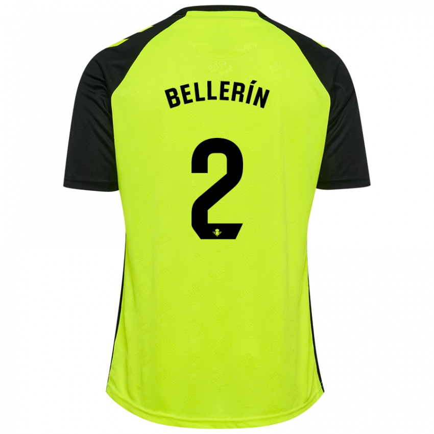 Kinderen Hector Bellerin #2 Fluorescerend Geel Zwart Uitshirt Uittenue 2024/25 T-Shirt