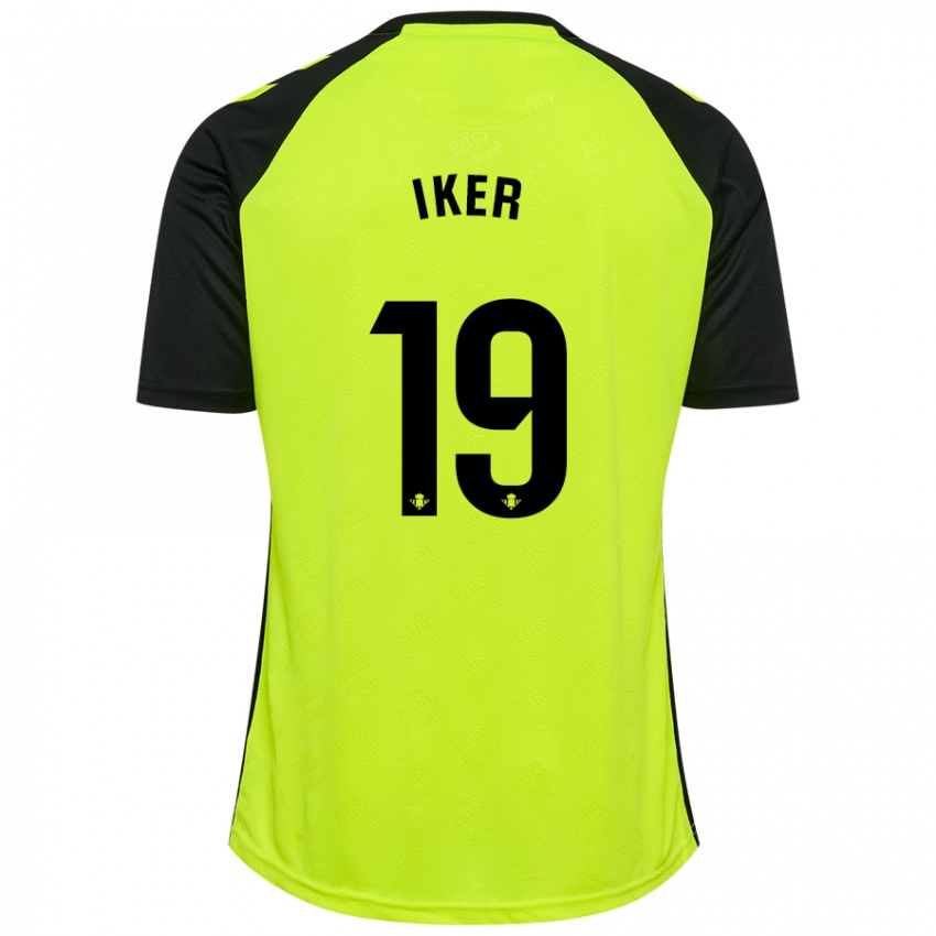 Kinderen Iker Losada #19 Fluorescerend Geel Zwart Uitshirt Uittenue 2024/25 T-Shirt