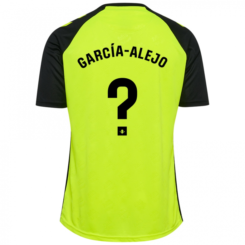 Kinderen Raúl García-Alejo #0 Fluorescerend Geel Zwart Uitshirt Uittenue 2024/25 T-Shirt