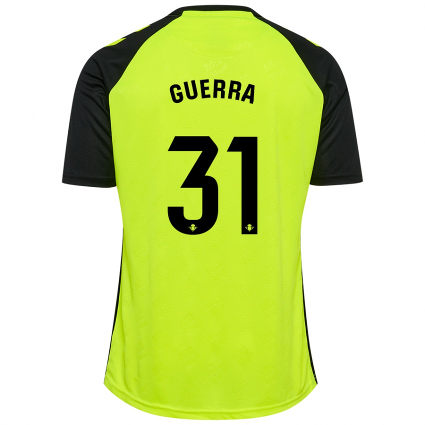 Kinderen Ana Guerra Morcillo #31 Fluorescerend Geel Zwart Uitshirt Uittenue 2024/25 T-Shirt