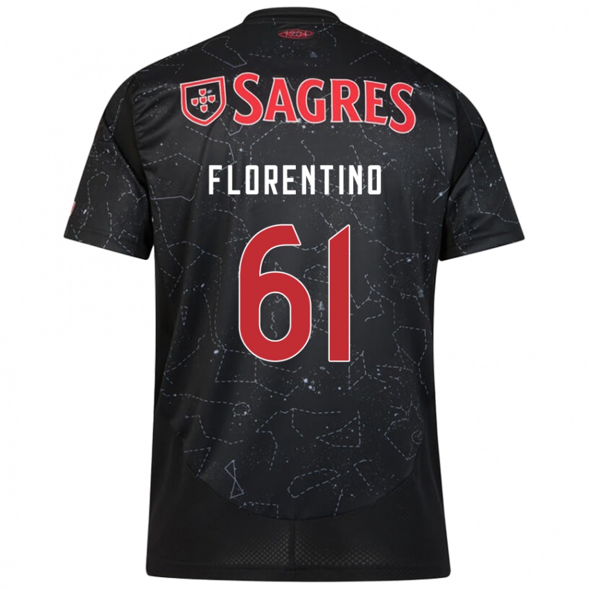 Kinderen Florentino #61 Zwart Rood Uitshirt Uittenue 2024/25 T-Shirt