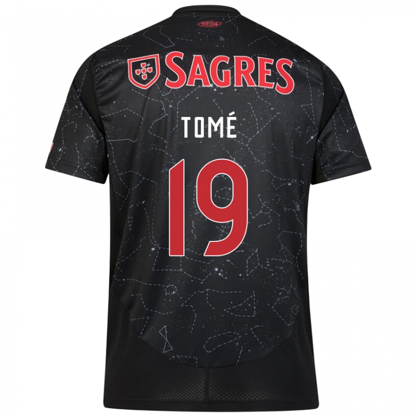 Kinderen Olivio Tomé #19 Zwart Rood Uitshirt Uittenue 2024/25 T-Shirt