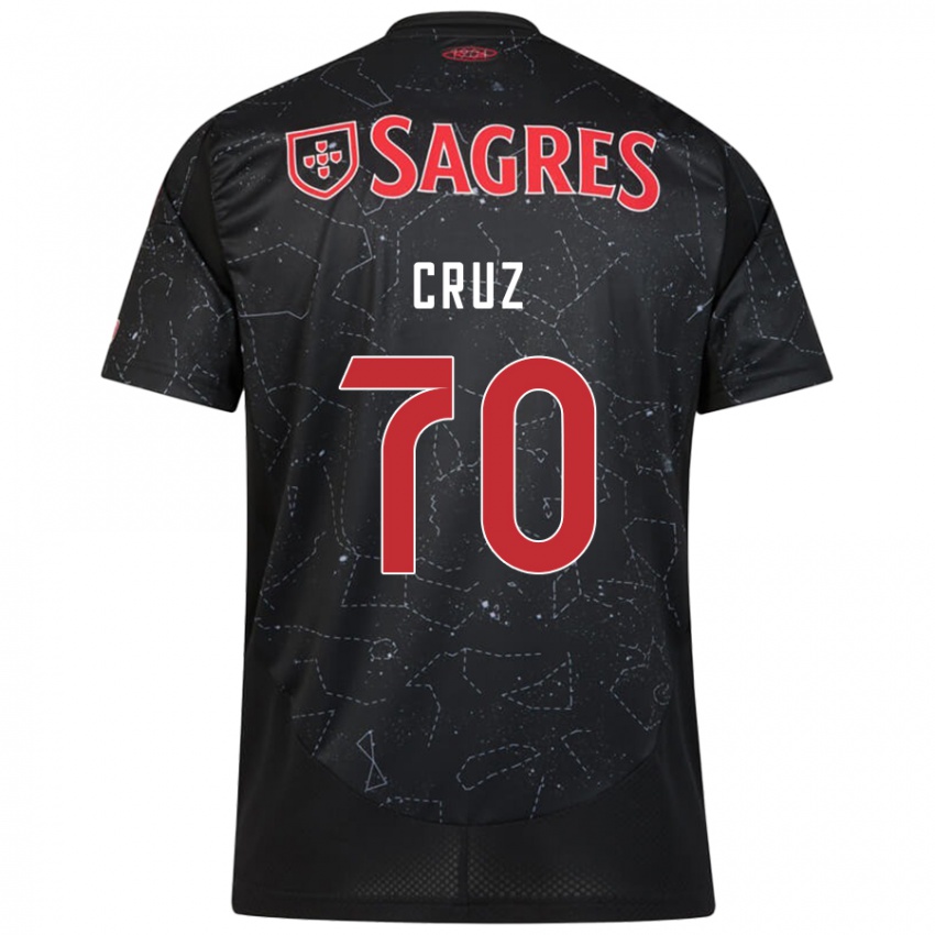 Kinderen Filipe Cruz #70 Zwart Rood Uitshirt Uittenue 2024/25 T-Shirt