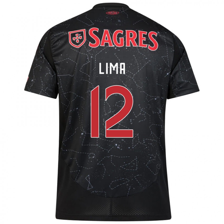 Kinderen Thaís Lima #12 Zwart Rood Uitshirt Uittenue 2024/25 T-Shirt