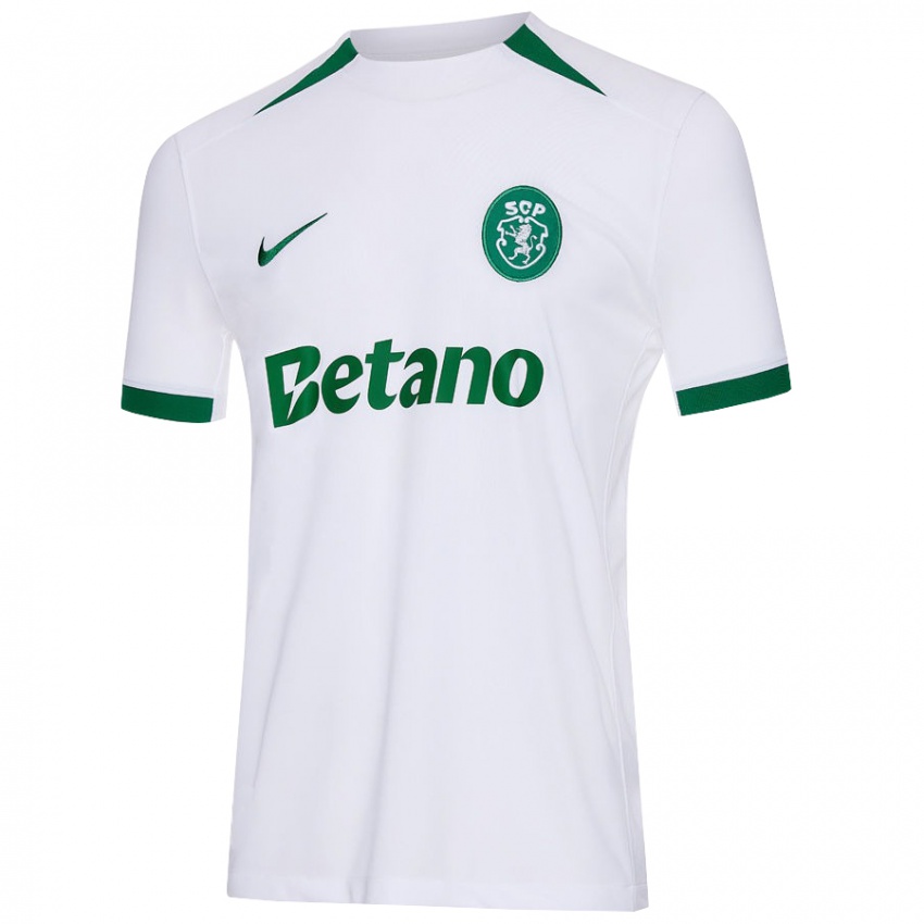 Kinderen Fátima Alexandra Figueira Pinto #13 Wit Groen Uitshirt Uittenue 2024/25 T-Shirt