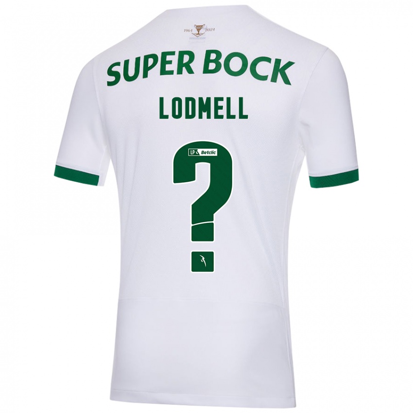 Kinderen William Lodmell #0 Wit Groen Uitshirt Uittenue 2024/25 T-Shirt