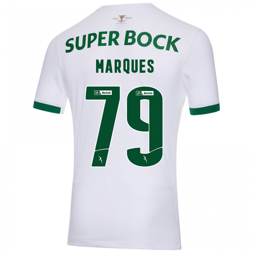 Kinderen Rodrigo Marquês #79 Wit Groen Uitshirt Uittenue 2024/25 T-Shirt