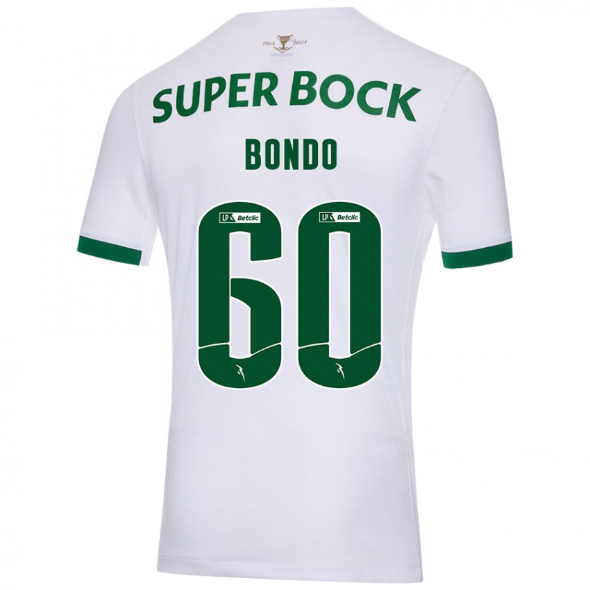 Kinderen Pedro Bondo #60 Wit Groen Uitshirt Uittenue 2024/25 T-Shirt