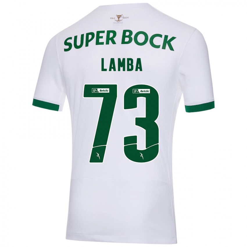 Kinderen Chico Lamba #73 Wit Groen Uitshirt Uittenue 2024/25 T-Shirt