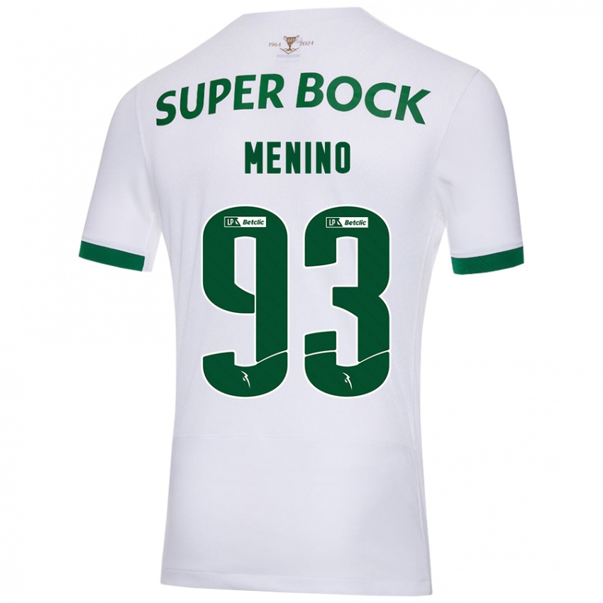 Kinderen Miguel Menino #93 Wit Groen Uitshirt Uittenue 2024/25 T-Shirt