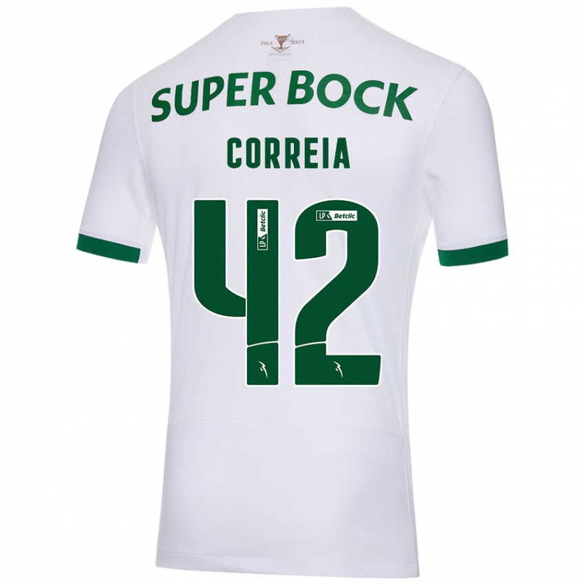 Kinderen Leonete Maísa Nozerand Correia #42 Wit Groen Uitshirt Uittenue 2024/25 T-Shirt