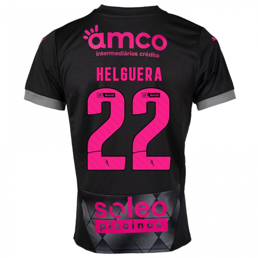 Kinderen Thiago Helguera #22 Zwart Roze Uitshirt Uittenue 2024/25 T-Shirt