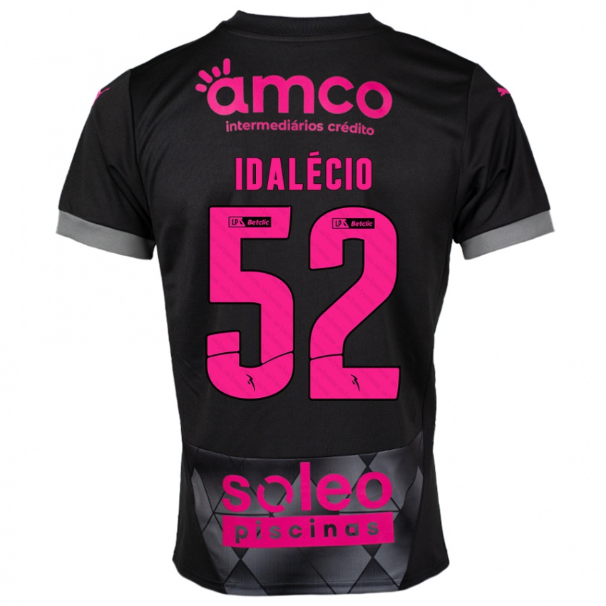 Kinderen Idalécio #52 Zwart Roze Uitshirt Uittenue 2024/25 T-Shirt