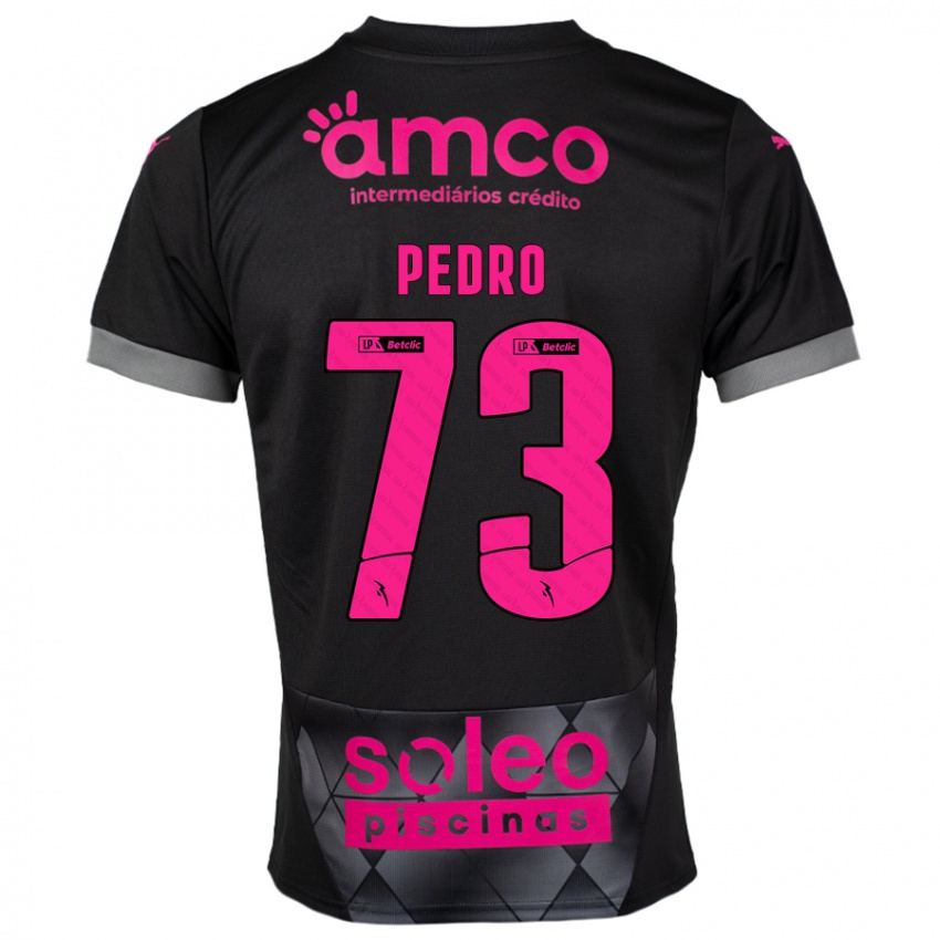 Kinderen Zé Pedro #73 Zwart Roze Uitshirt Uittenue 2024/25 T-Shirt