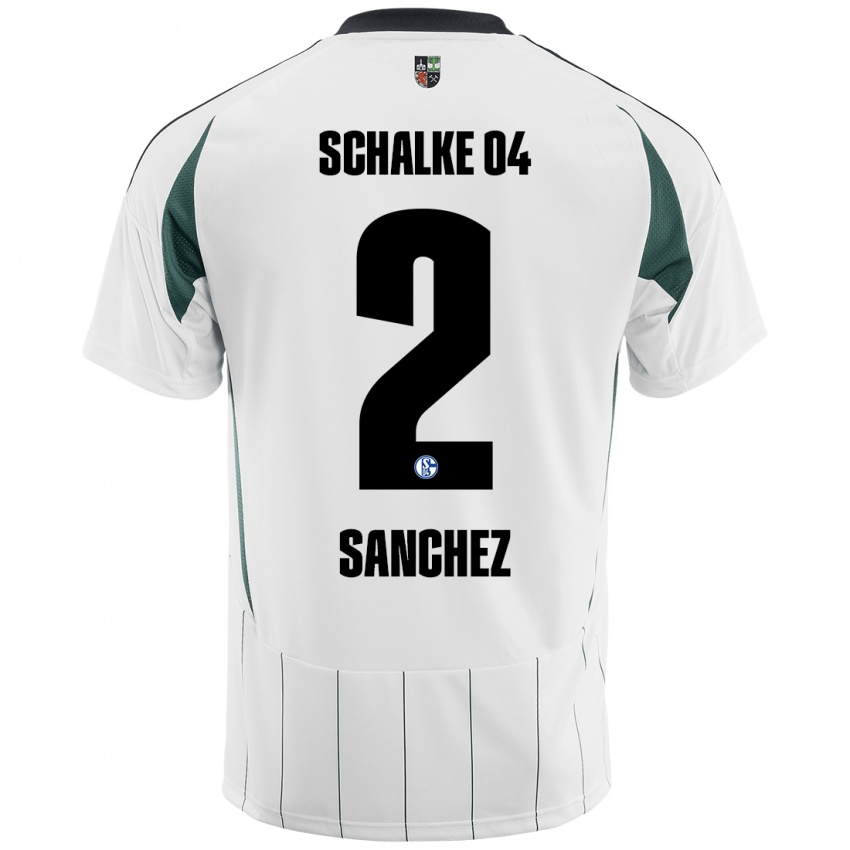 Kinderen Felipe Sánchez #2 Wit Groen Uitshirt Uittenue 2024/25 T-Shirt