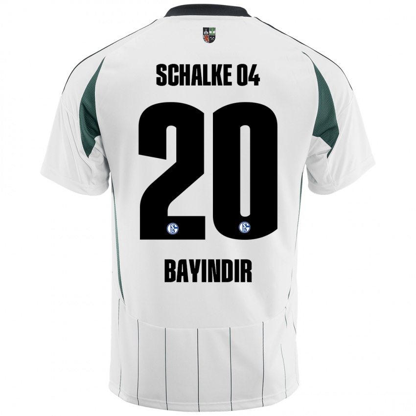 Kinderen Aris Bayindir #20 Wit Groen Uitshirt Uittenue 2024/25 T-Shirt