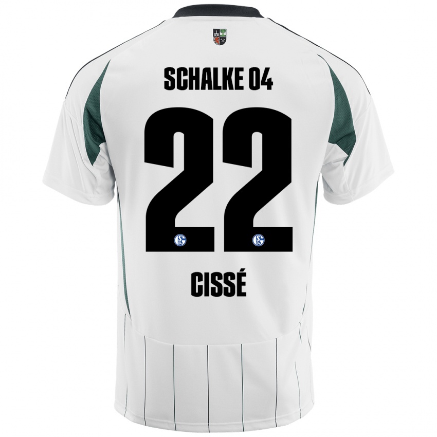 Kinderen Ibrahima Cissé #22 Wit Groen Uitshirt Uittenue 2024/25 T-Shirt