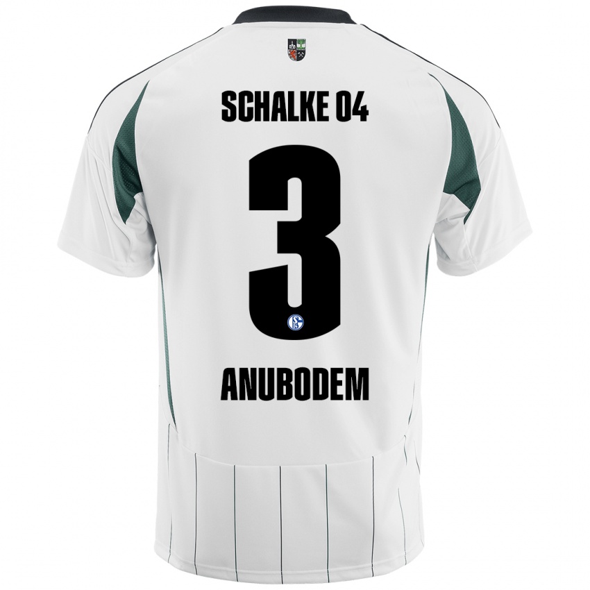 Kinderen Ngufor Anubodem #3 Wit Groen Uitshirt Uittenue 2024/25 T-Shirt