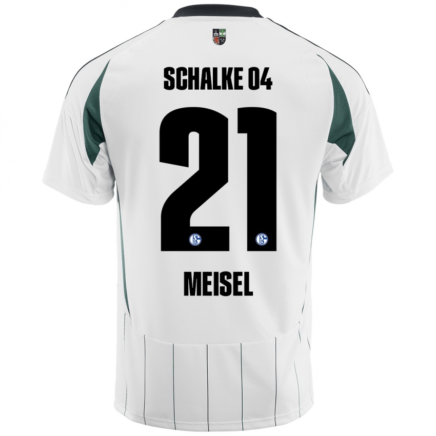 Kinderen Kelsey Meisel #21 Wit Groen Uitshirt Uittenue 2024/25 T-Shirt