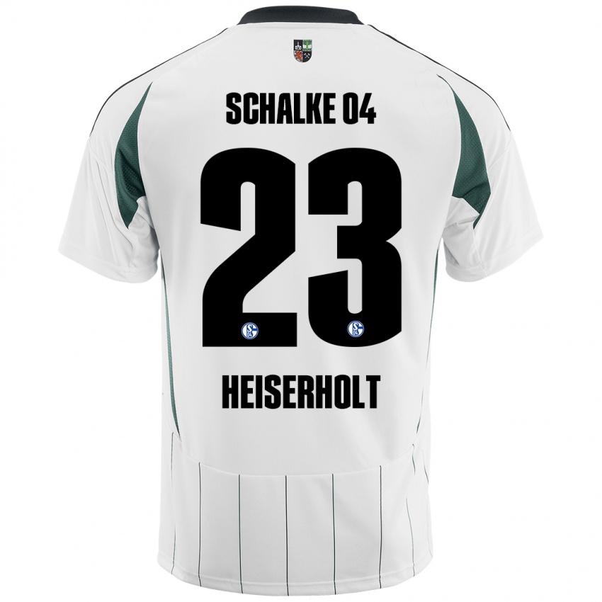 Kinderen Finn Heiserholt #23 Wit Groen Uitshirt Uittenue 2024/25 T-Shirt