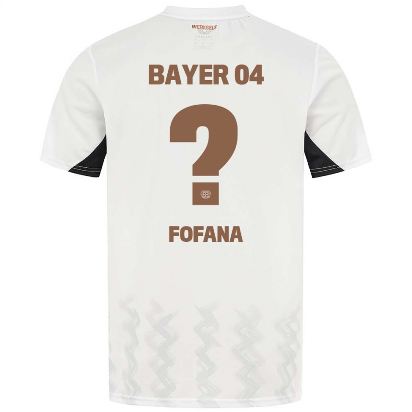 Kinderen Sadik Fofana #0 Wit Zwart Uitshirt Uittenue 2024/25 T-Shirt